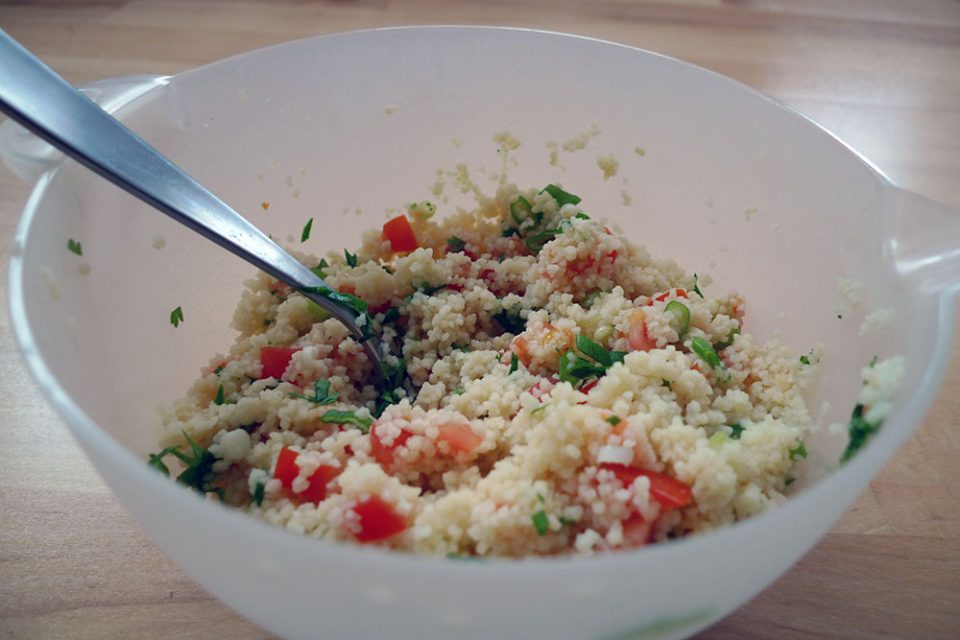 Couscous salad can be a meal in its own right.