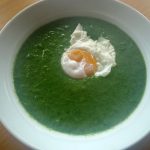 Spinach soup holds a childhood glamour for me.