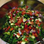 Turkish spoon salad is healthy and crunchy.